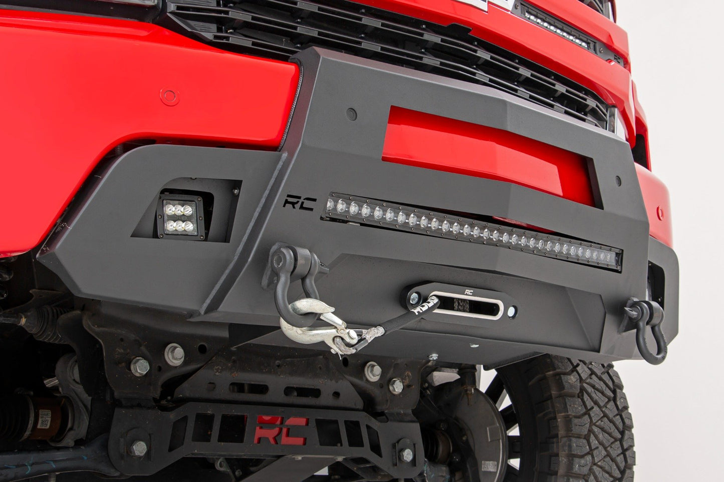 Hidden Winch Bumper | Chevy Silverado 1500 2WD/4WD | 2019-2022 | Rough Country | 10805