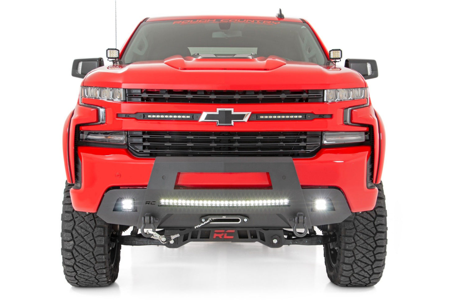 Hidden Winch Bumper | Chevy Silverado 1500 2WD/4WD | 2019-2022 | Rough Country | 10805