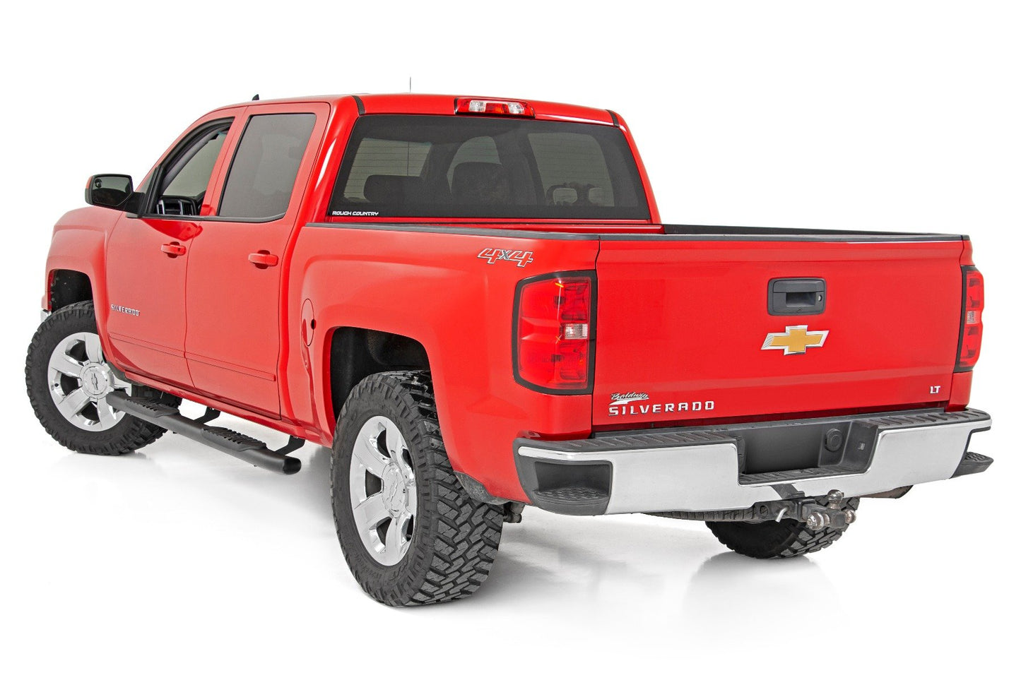 Oval Nerf Step | Crew Cab| Def Tank | Chevy/GMC 1500/2500HD/3500HD | 2007-2019 | Rough Country | 21001