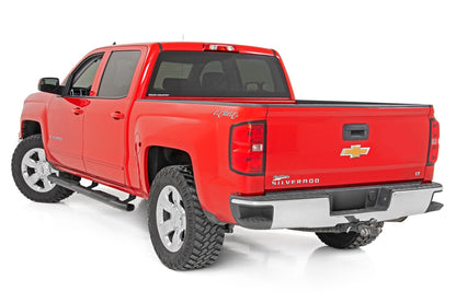 Oval Nerf Step | Crew Cab| Def Tank | Chevy/GMC 1500/2500HD/3500HD | 2007-2019 | Rough Country | 21001