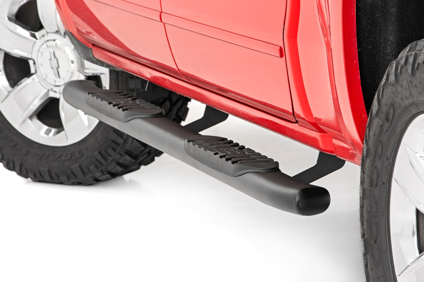 Oval Nerf Step | Crew Cab| Def Tank | Chevy/GMC 1500/2500HD/3500HD | 2007-2019 | Rough Country | 21001