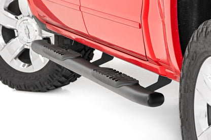 Oval Nerf Step | Crew Cab| Def Tank | Chevy/GMC 1500/2500HD/3500HD | 2007-2019 | Rough Country | 21001