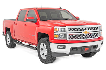 Oval Nerf Step | Crew Cab| Def Tank | Chevy/GMC 1500/2500HD/3500HD | 2007-2019 | Rough Country | 21001