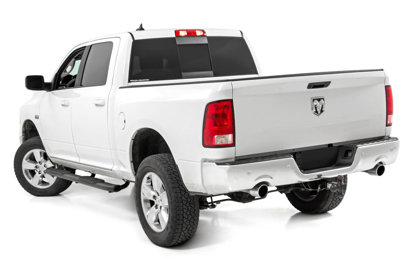 Oval Nerf Step | Crew Cab | Black |Ram 1500/2500/3500 | 2009-2022 | Rough Country | 21003