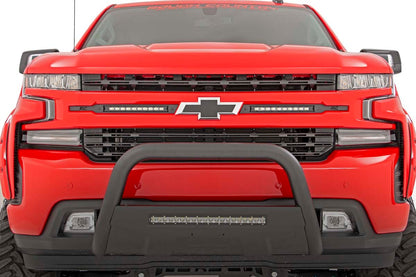 LED Light | Grille Mount | 10" Chrome Slimline Pair | Chevy Silverado 1500 | 2019-2022 | Rough Country | 70818