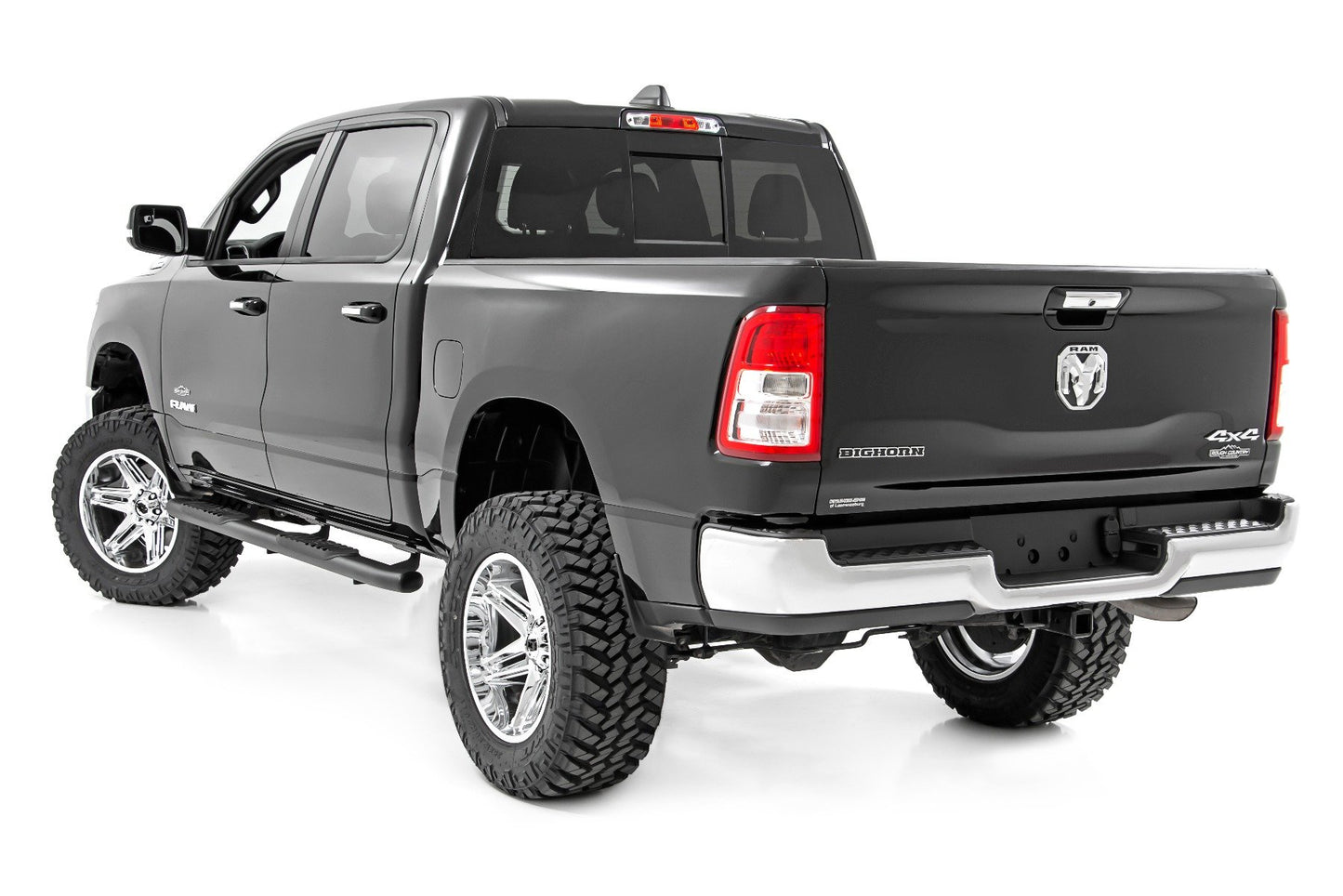 Oval Nerf Step | Crew Cab | Black | Ram 1500 2WD/4WD | 2019-2021 | Rough Country | 21004