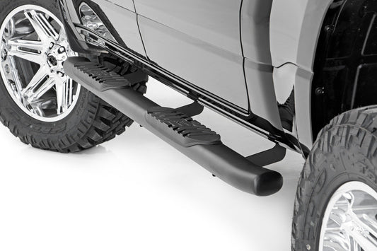 Oval Nerf Step | Crew Cab | Black | Ram 1500 2WD/4WD | 2019-2021 | Rough Country | 21004