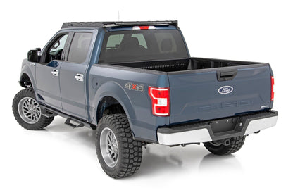 Roof Rack | FR & RR 40 Inch Single Row BLK LEDs | Ford F-150 | 2015-2018 | Rough Country | 51022