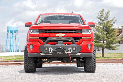 EXO Winch Mount Kit | Chevrolet Silverado 1500 2WD/4WD | 2007-2018 | Rough Country | 10761
