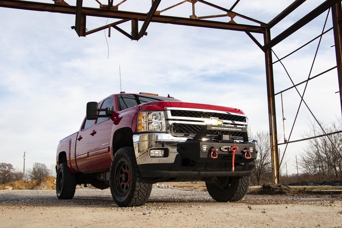 EXO Winch Mount Kit | Chevy Silverado 2500 HD/3500 HD | 2011-2019 | Rough Country | 10764