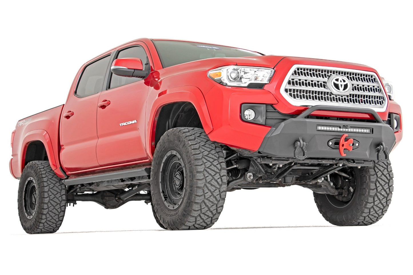 Front Bumper | Hybrid | 9500-Lb Pro Series Winch | Synthetic Rope | Toyota Tacoma | 2016-2022 | Rough Country | 10714
