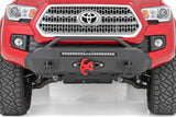 Front Bumper | Hybrid | 12000-Lb Pro Series Winch | Synthetic Rope | Toyota Tacoma | 2016-2022 | Rough Country | 10715