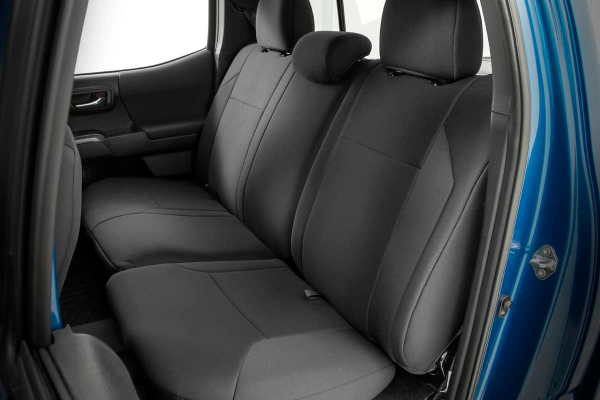 Seat Covers | Front | Crew Cab | Toyota Tacoma 2WD/4WD | 2016-2022 | Rough Country | 91030
