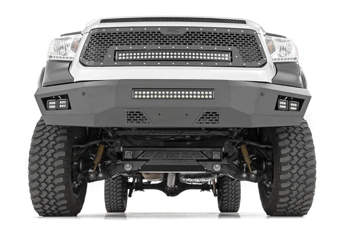 Mesh Grille | 30" Dual Row LED | Black | Amber DRL | Toyota Tundra | 2014-2017 | Rough Country | 70224