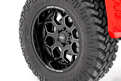 Rough Country 96 Series Wheel | One-Piece | Gloss Black | 22x10 | 6x5.5 | -19mm | 2002-2006 |  96221012