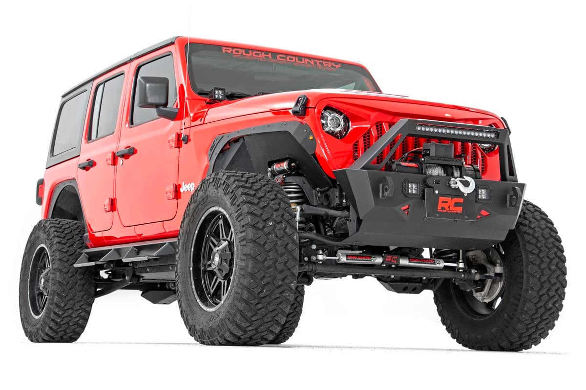 Jeep JL/JU/Gladiator Angry Eyes Replacement Grille  | Rough Country | 10496