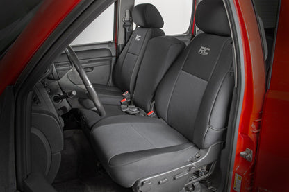 Seat Covers | FR 40/40/20 & RR Full Bench | Chevrolet Silverado/GMC Sierra 1500/2500HD | 2007-2013 | Rough Country | 91033