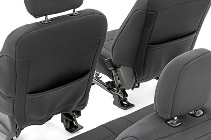 Seat Covers | FR Bucket and RR Bench | Ford F-150 /Super Duty | 2015-2022 | Rough Country | 91018