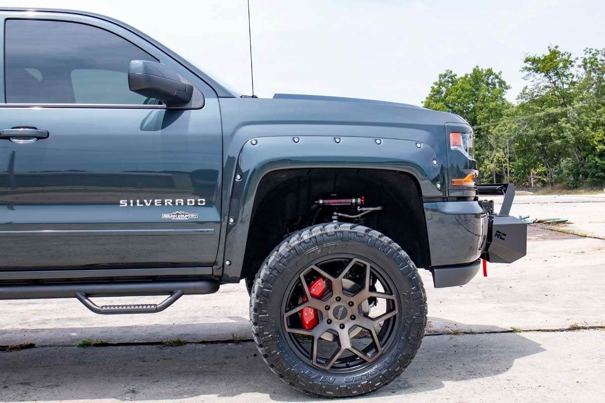 7 Inch Lift Kit | Vertex Coilovers & Shocks | GMC Sierra/ Chevrolet Silverado 1500 4WD | 2014-2016 | Rough Country | 29850