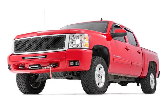 Chevrolet LED Fog Light Kit | Black Series w/ Amber DRL (07-13 Silverado 1500) | 2007-2013 | Rough Country | 70762DRLA
