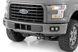 LED Light | Fog Mount | Dual 2" Black Pairs | Spot/Flood | Ford F-150 | 2015-2017 | Rough Country | 70865