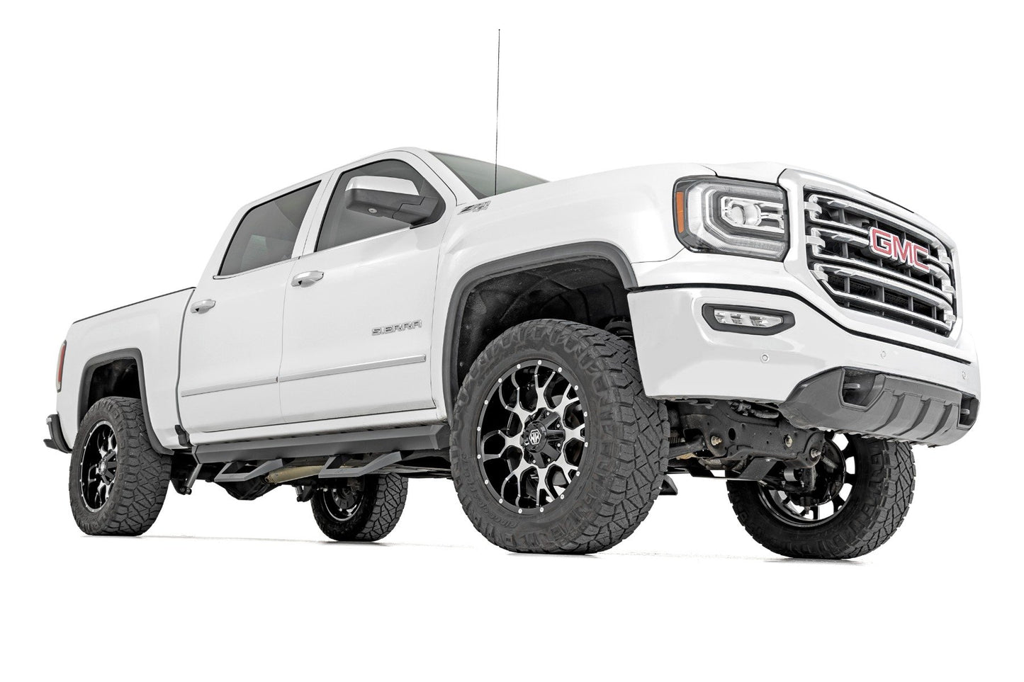 SRX2 Adj Aluminum Step | Crew Cab | Chevrolet Silverado/GMC Sierra 1500/2500HD/3500HD | 2007-2018 | Rough Country | 11009A