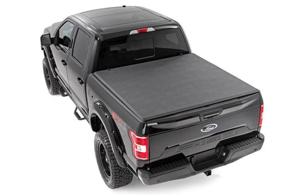 Bed Cover | Tri Fold | Soft | 5'7" Bed | Ford F-150 2WD/4WD | 2001-2003 | Rough Country | 41501550A