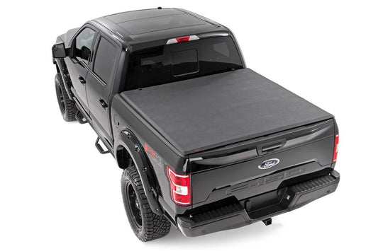 Bed Cover | Tri Fold | Soft | 5'7" Bed | Ford F-150 2WD/4WD | 2001-2003 | Rough Country | 41501550A