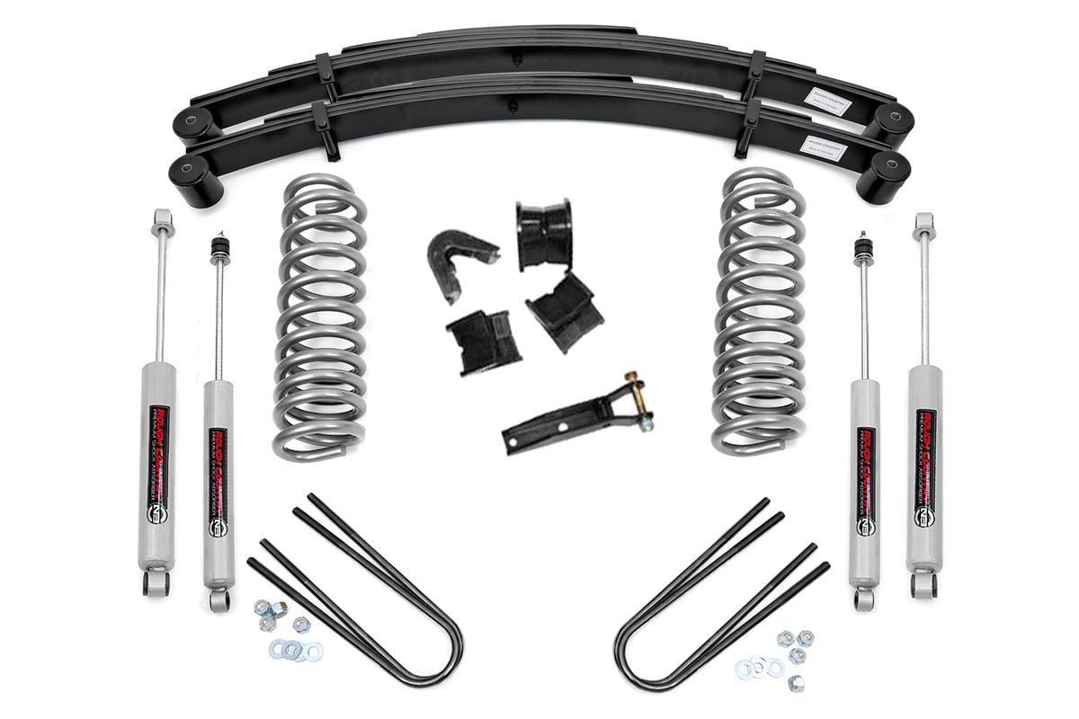 2.5 Inch Lift Kit| Rear Springs | Ford F-100 4WD | 1970-1976 | Rough Country | 530-70-7630
