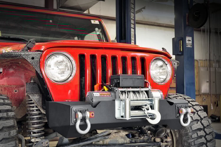 Front Stubby Winch Bumper | Rough Country | 1012