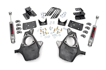 Lowering Kit | Knuckle | 2"FR | 4"RR | Chevrolet Silverado/GMC Sierra 1500| 2007-2014 | Rough Country | 721.2