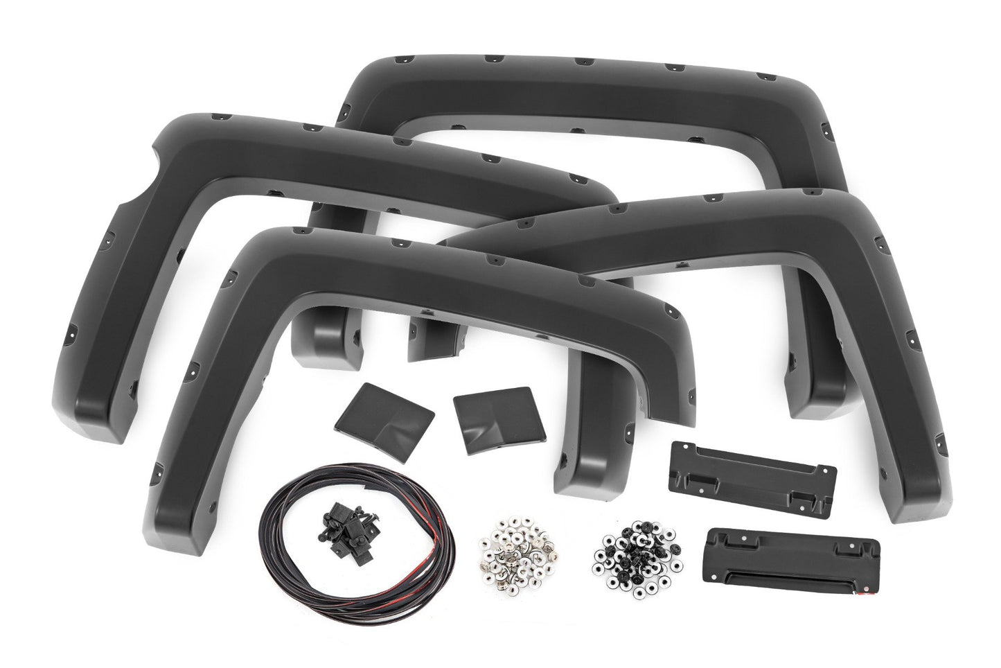Pocket Fender Flares | 5.8 Ft Bed | Chevy Silverado 1500 | 2014-2015 | Rough Country | F-C11413A