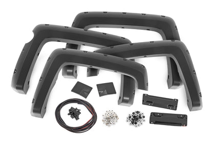 Pocket Fender Flares | 5.8 Ft Bed | Chevy Silverado 1500 | 2014-2015 | Rough Country | F-C11413A