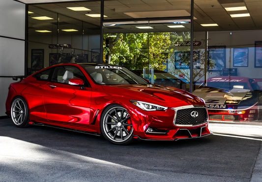2017-2022 Infiniti Q60 - STILLEN Front Splitter & Winglets [Unfinished] - KB11232UF