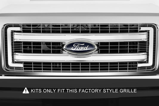 LED Light | Grille Mount | Dual 30" Chrome Single Row | Ford F-150 | 2009-2014 | Rough Country | 70660