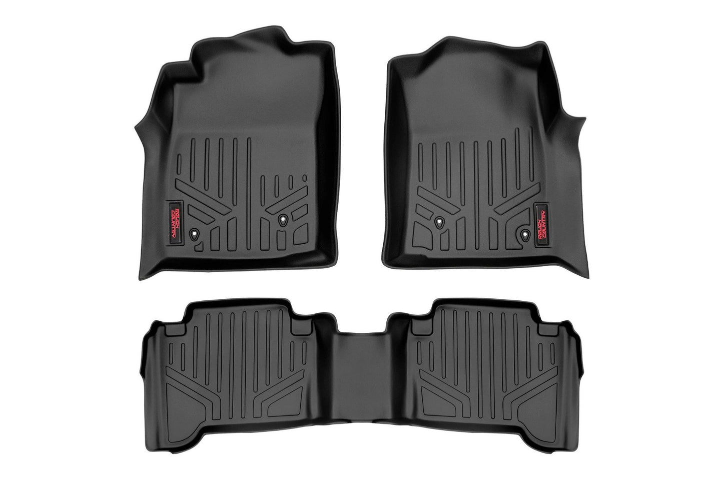 Floor Mats | Front and Rear | Toyota Tacoma 2WD/4WD | 2005-2011 | Rough Country | M-75113