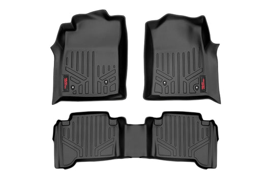 Floor Mats | Front and Rear | Toyota Tacoma 2WD/4WD | 2005-2011 | Rough Country | M-75113