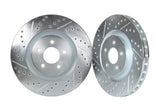 03/2005-03/2007 Nissan Titan - STILLEN Cross Drilled & Slotted 1-Pc Rotors [Rear](Set of 2) - NIS71015