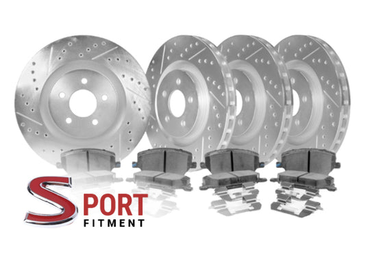 2009-21 Nissan 370Z Sport / 23+ Nissan Z / 07-13 Infiniti G37 Sport / 14-16 Infiniti Q60 Sport - STILLEN Drilled & Slotted 1-Pc Rotors (Set of 4) - NIS91005