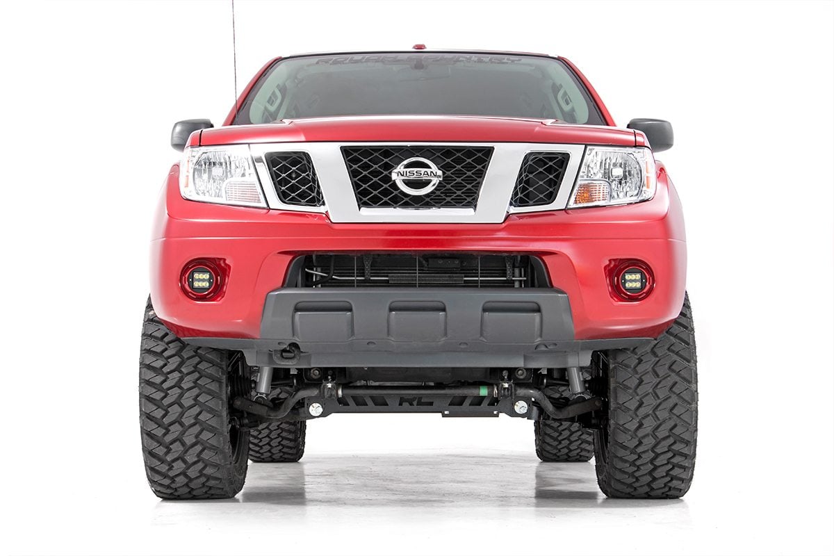 LED Light | Fog Mount | 2" Black Pair | Spot | Nissan Frontier | 2005-2020 | Rough Country | 71023