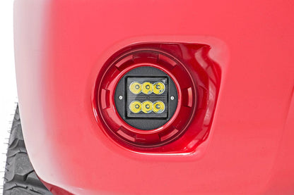 LED Light | Fog Mount | 2" Black Pair | Spot | Nissan Frontier | 2005-2020 | Rough Country | 71023