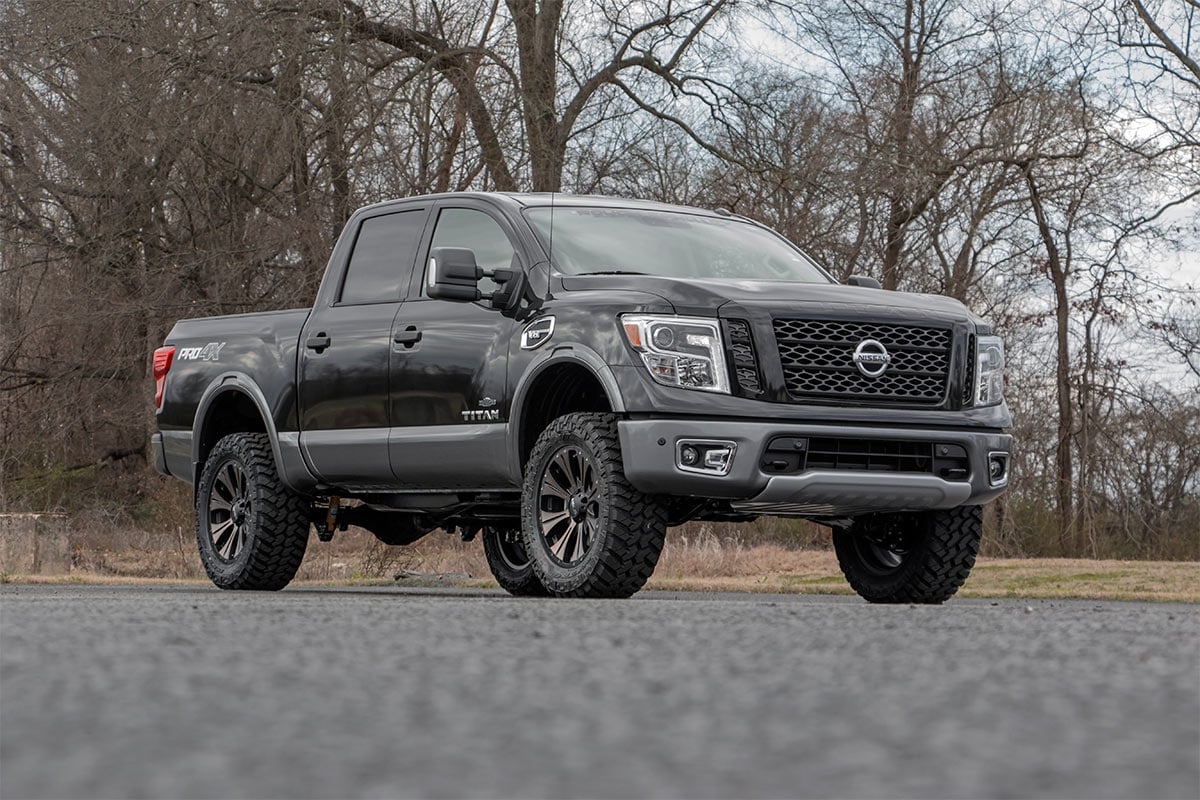 3 Inch Lift Kit | w/ Upper Control arms | Nissan Titan  2WD/4WD (Non-XD) | 2004-2020 | Rough Country | 83400