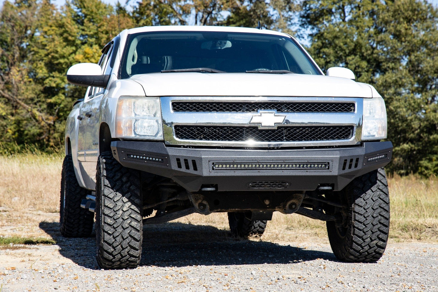 Front High Clearance Bumper | BLK LEDs | Chevy Silverado 1500 | 2007-2013 | Rough Country | 10911
