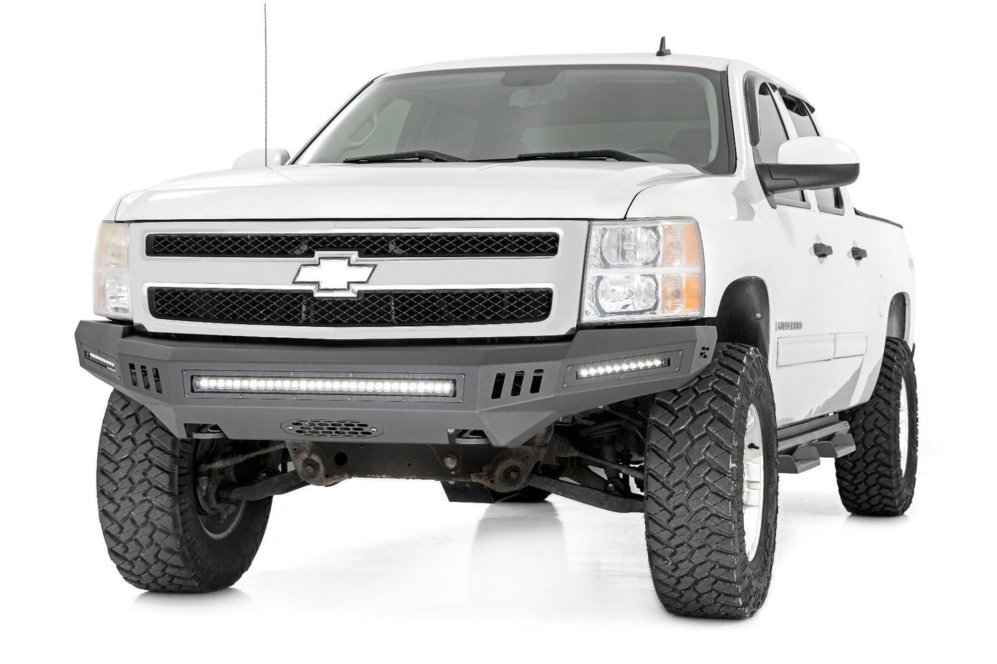 Front High Clearance Bumper | BLK LEDs | Chevy Silverado 1500 | 2007-2013 | Rough Country | 10911