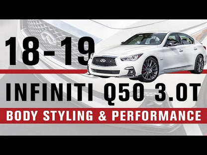 2018-2021 Infiniti Q50 - STILLEN Front Splitter - Sport - [Matte Black] - KB11240