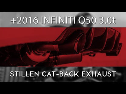2016-2024 Infiniti Q50 [3.0t]] - STILLEN Cat Back Exhaust w/ Burnt Tips - 504452