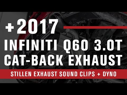 2017-2022 Infiniti Q60 [3.0t]] - STILLEN Cat-Back Exhaust System [Carbon Tips] - 504454