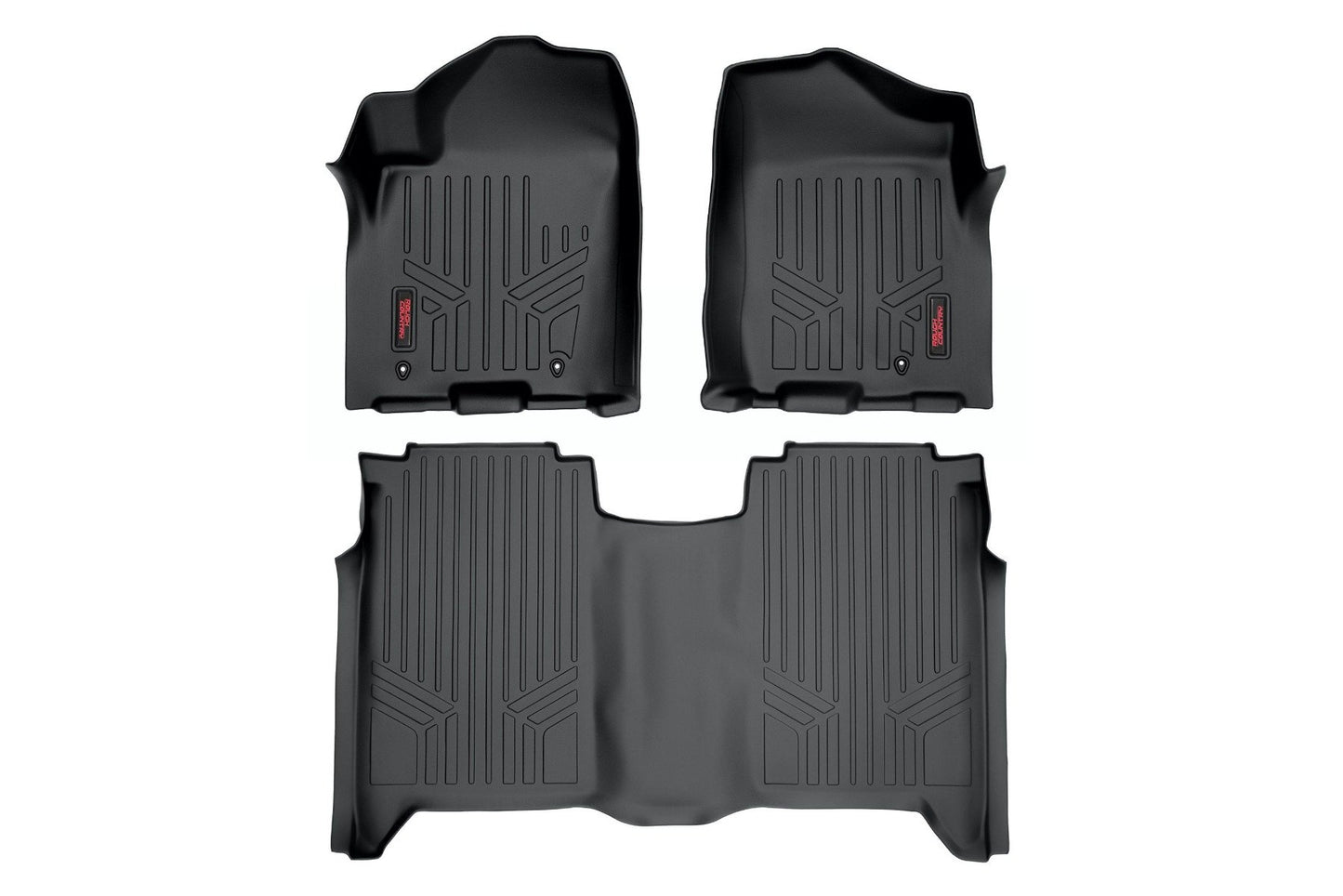 Floor Mats | FR & RR | Crew Cab | Nissan Titan 2WD/4WD | 2004-2015 | Rough Country | M-81602