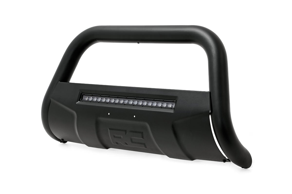 Black Led Bull Bar | Chevy/GMC 1500 & SUV | 2007-2020 | Rough Country | B-C4071