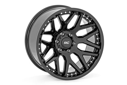 Rough Country 95 Series Wheel | One-Piece | Gloss Black | 22x10 | 6x5.5 | -25mm | 2002-2006 |  95221012